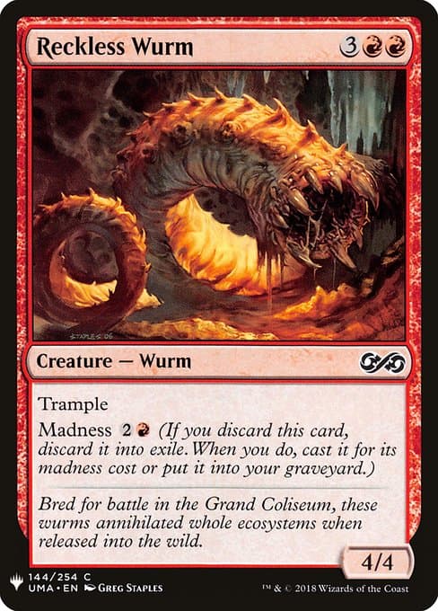 Reckless Wurm from The List (Common)
