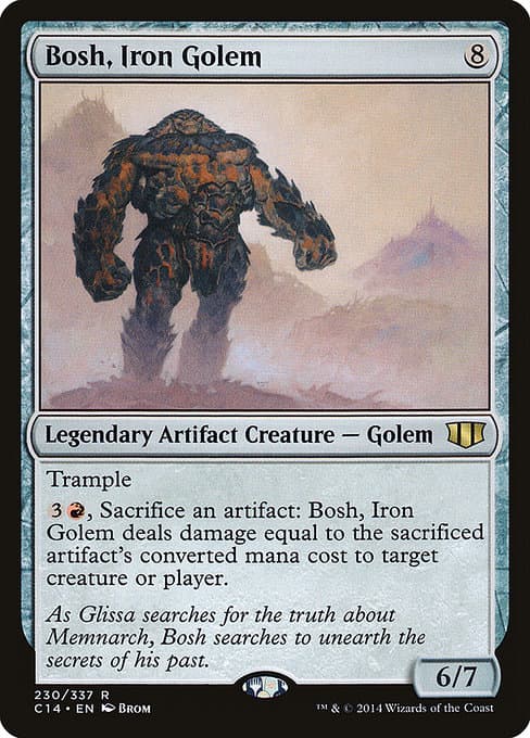 Bosh, Iron Golem from Commander 2014 (Rare)