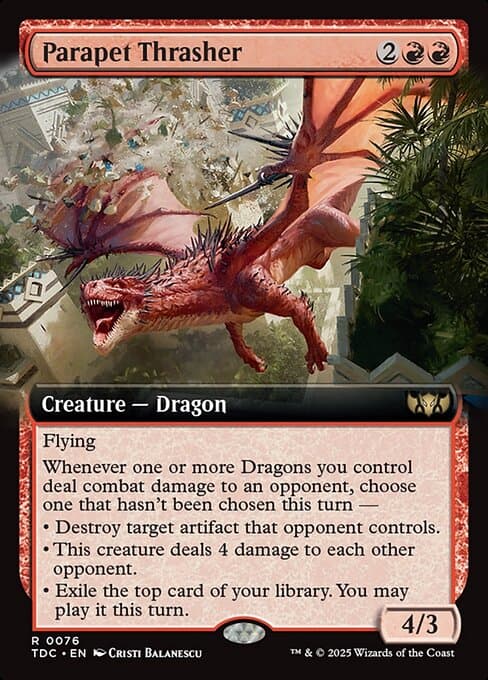 Parapet Thrasher from Tarkir: Dragonstorm Commander (Rare)