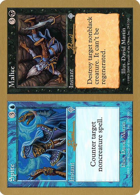 Spite // Malice from World Championship Decks 2001 (Uncommon)