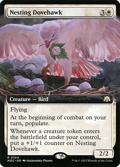 Nesting Dovehawk from March of the Machine Commander (Rare)