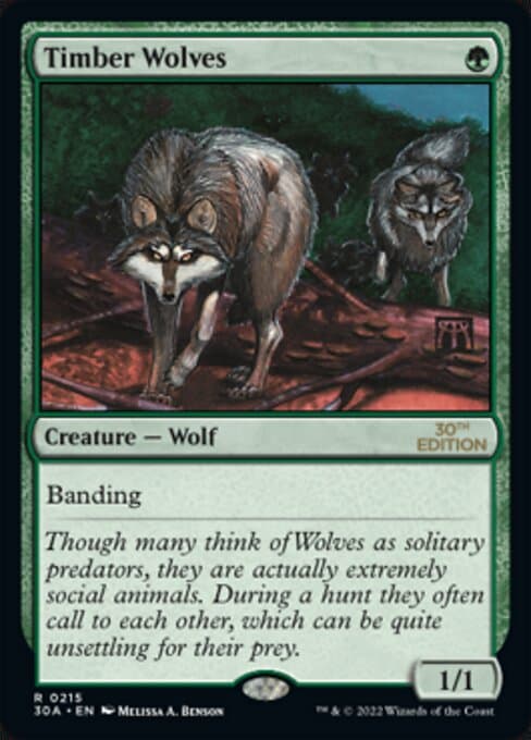 Timber Wolves from 30th Anniversary Edition (Rare)