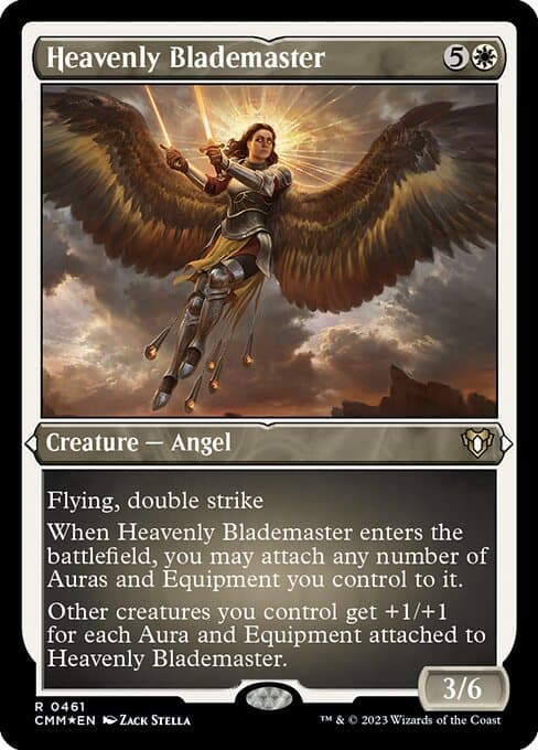 Heavenly Blademaster from Commander Masters (Rare)