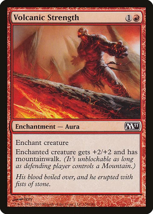 Volcanic Strength from Magic 2011 (Common)