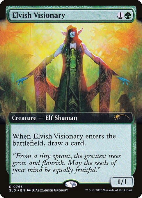 Elvish Visionary from Secret Lair Drop (Rare)