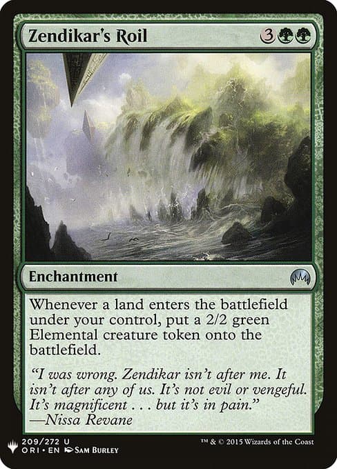 Zendikar's Roil from The List (Uncommon)