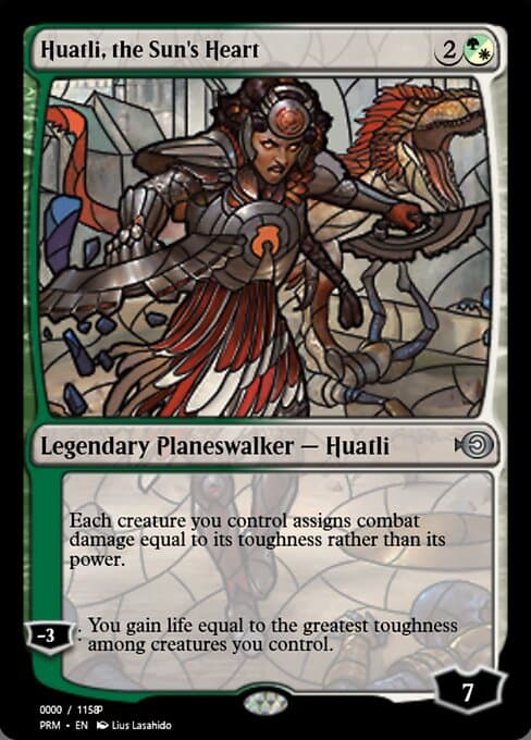 Huatli, the Sun's Heart from Magic Online Promos (Uncommon)