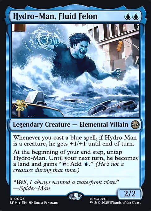 Hydro-Man, Fluid Felon from Marvel's Spider-Man Promos (Rare)