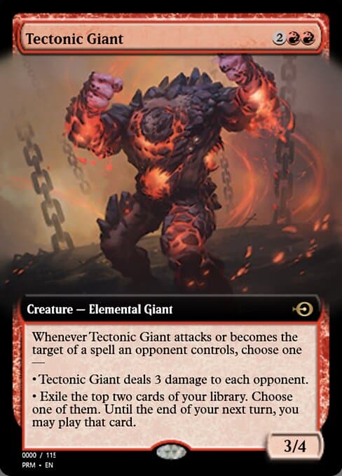 Tectonic Giant from Magic Online Promos (Rare)