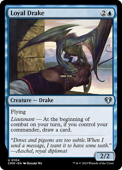 Loyal Drake from Commander Masters (Uncommon)
