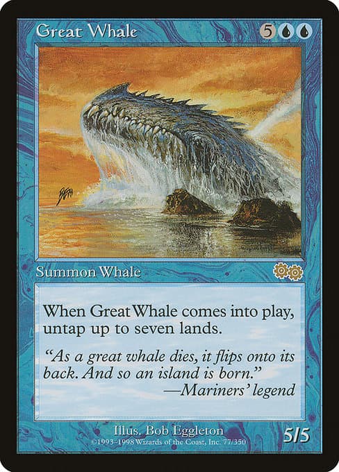 Great Whale from Urza's Saga (Rare)
