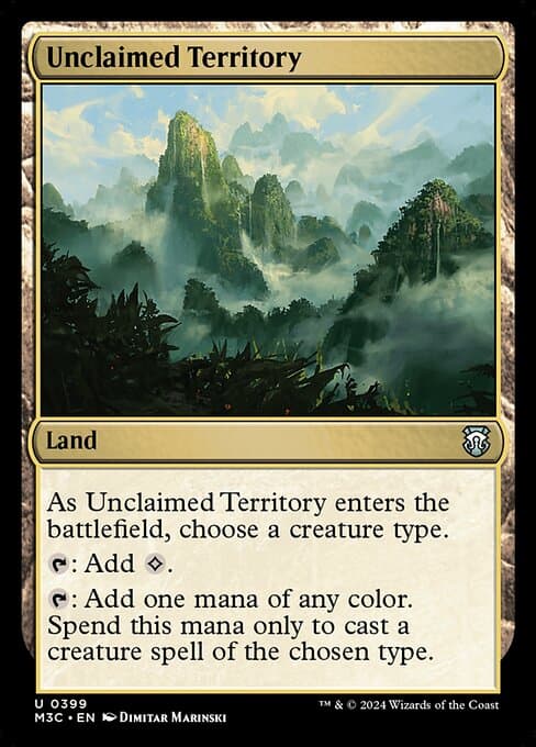 Unclaimed Territory from Modern Horizons 3 Commander (Uncommon)