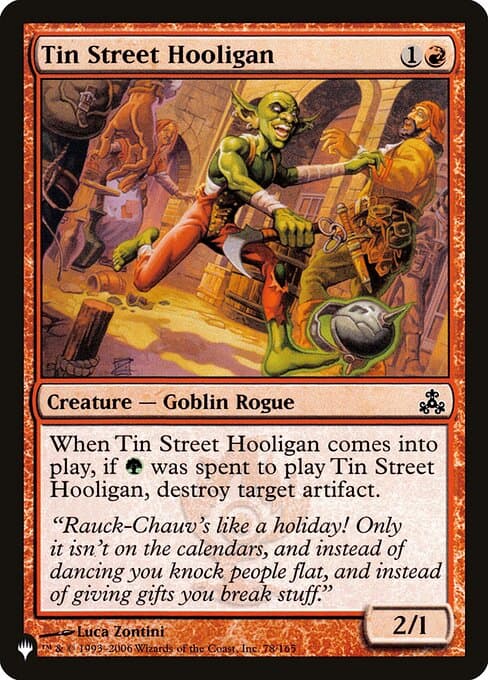Tin Street Hooligan from The List (Common)