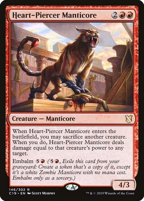 Heart-Piercer Manticore from Commander 2019 (Rare)