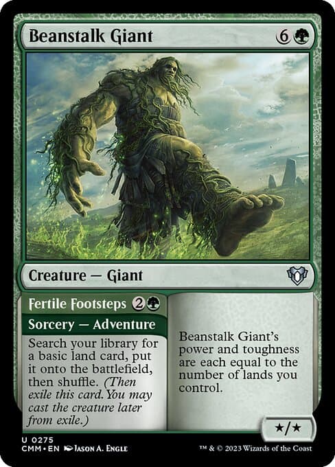 Beanstalk Giant // Fertile Footsteps from Commander Masters (Uncommon)