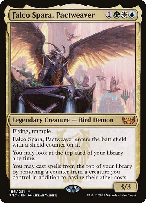 Falco Spara, Pactweaver from Streets of New Capenna Promos (Mythic)