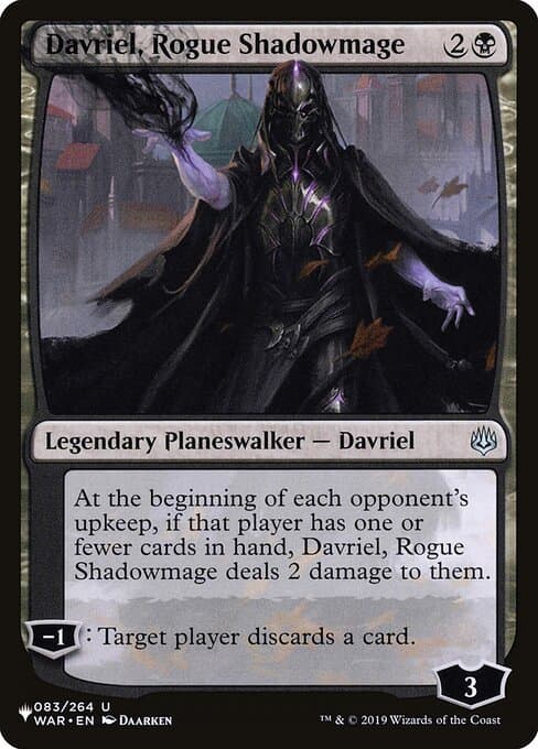 Davriel, Rogue Shadowmage from The List (Uncommon)