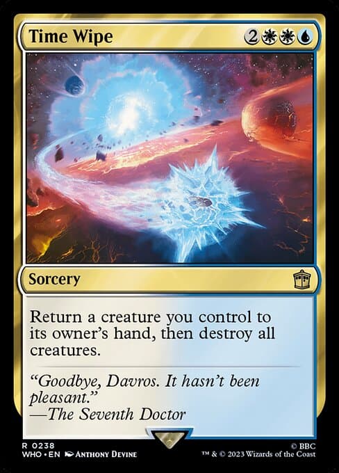 Time Wipe from Doctor Who (Rare)