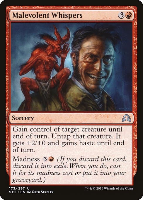 Malevolent Whispers from Shadows over Innistrad (Uncommon)