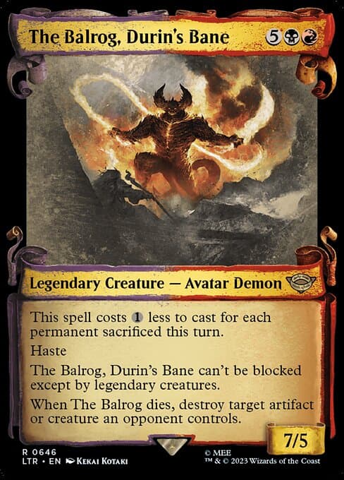 The Balrog, Durin's Bane from The Lord of the Rings: Tales of Middle-earth (Rare)