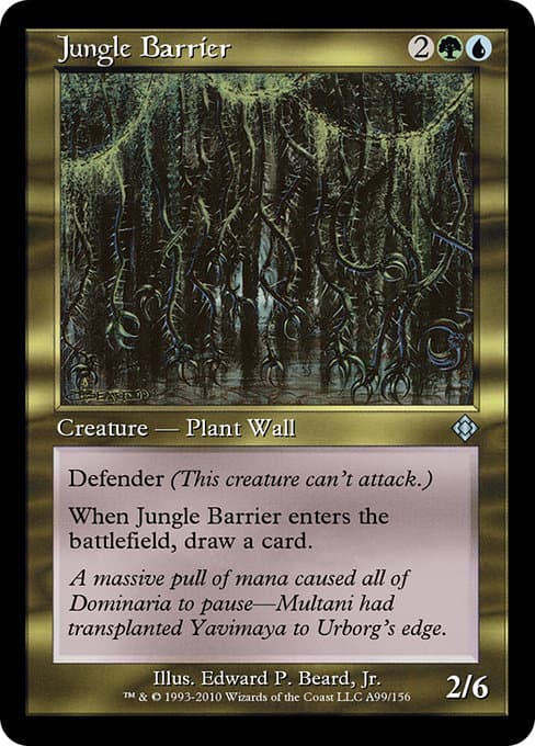 Jungle Barrier from Magic Online Theme Decks (Uncommon)