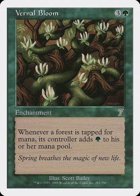 Vernal Bloom from Seventh Edition (Rare)