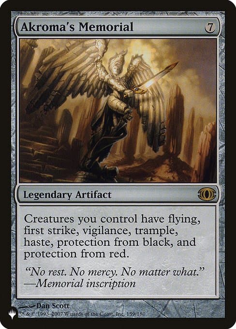 Akroma's Memorial from The List (Rare)