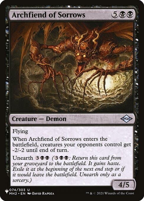 Archfiend of Sorrows from The List (Uncommon)