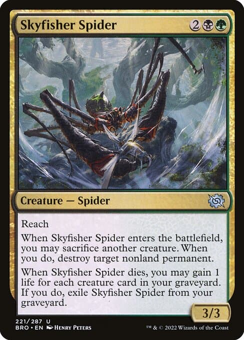 Skyfisher Spider from The Brothers' War (Uncommon)