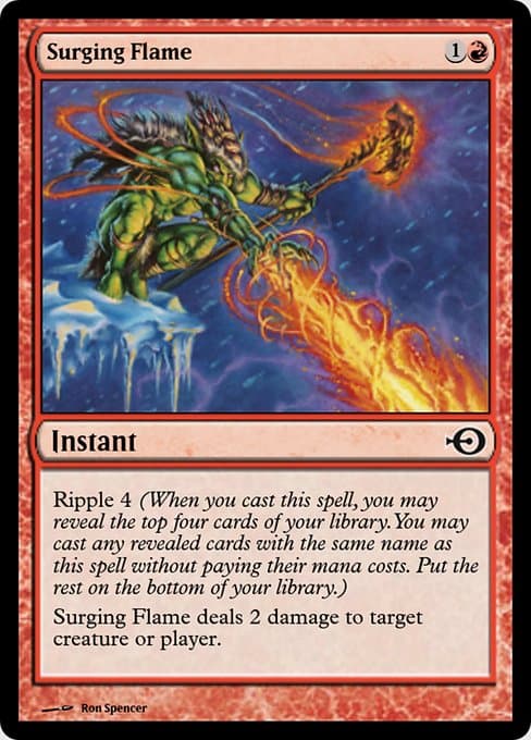Surging Flame from Magic Online Promos (Common)