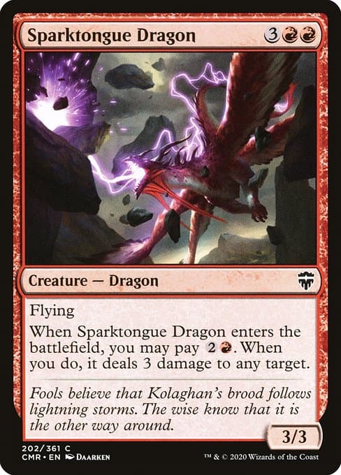 Sparktongue Dragon from Commander Legends (Common)