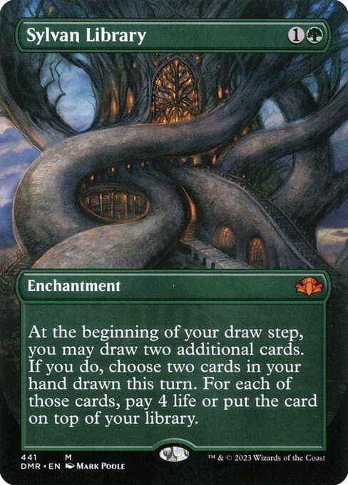 Sylvan Library from Dominaria Remastered (Mythic)
