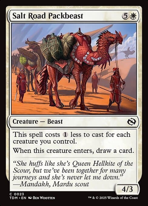Salt Road Packbeast from Tarkir: Dragonstorm (Common)