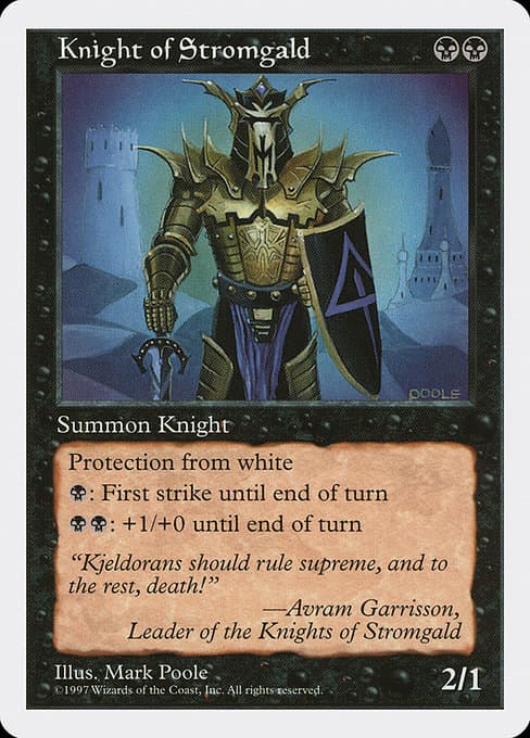Knight of Stromgald from Fifth Edition (Uncommon)