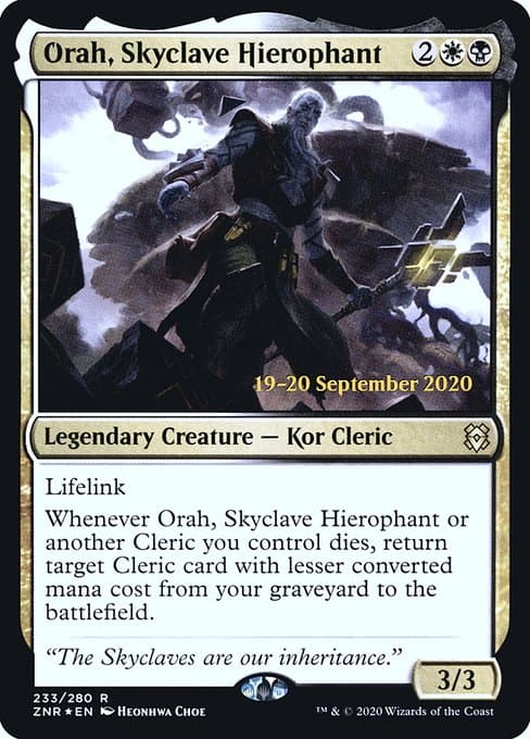 Orah, Skyclave Hierophant from Zendikar Rising Promos (Rare)