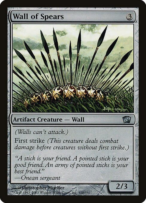 Wall of Spears from Eighth Edition (Uncommon)