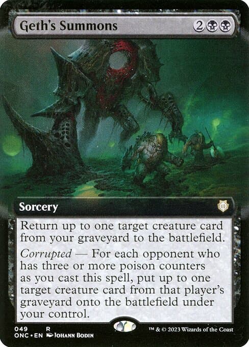 Geth's Summons from Phyrexia: All Will Be One Commander (Rare)