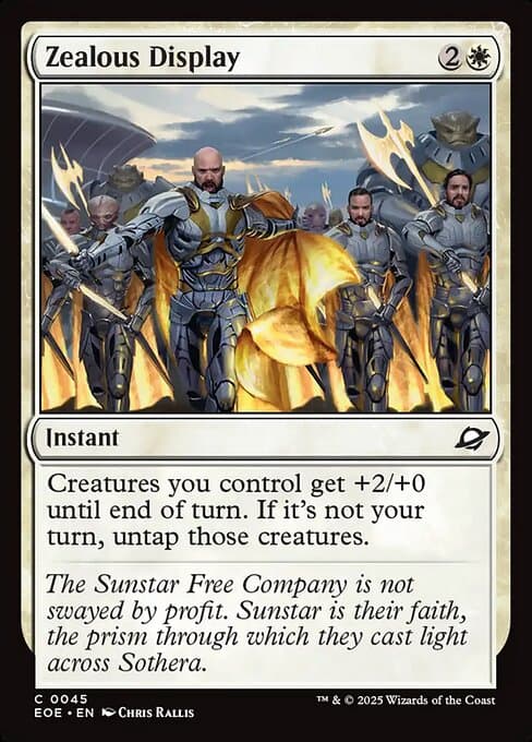 Zealous Display from Edge of Eternities (Common)