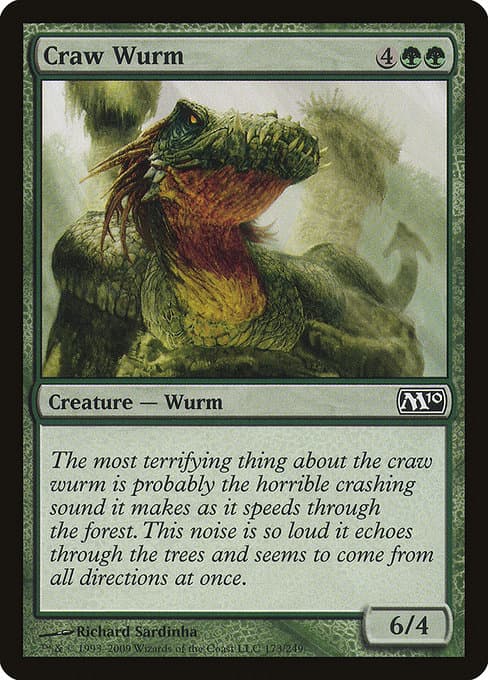 Craw Wurm from Magic 2010 (Common)