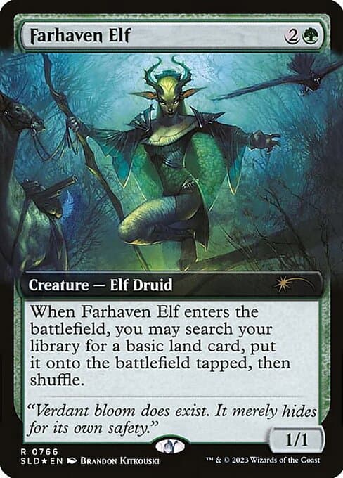Farhaven Elf from Secret Lair Drop (Rare)