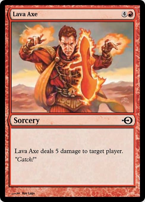 Lava Axe from Magic Online Promos (Common)