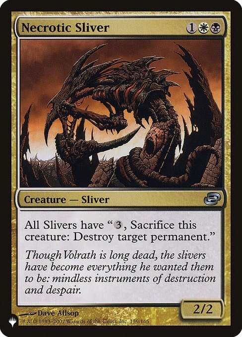Necrotic Sliver from The List (Uncommon)