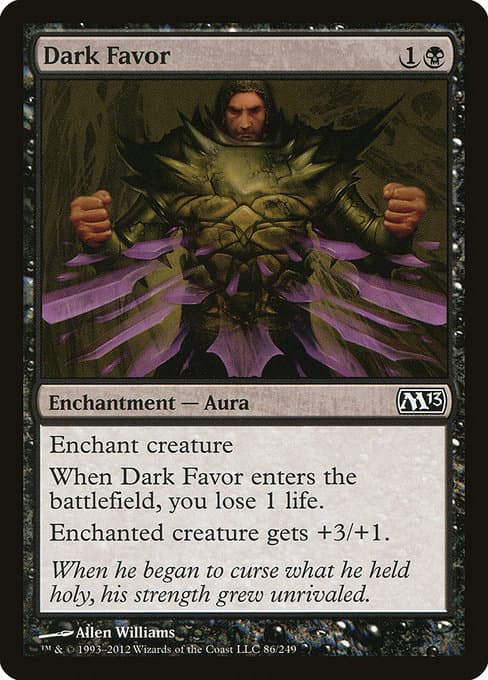 Dark Favor from Magic 2013 (Common)