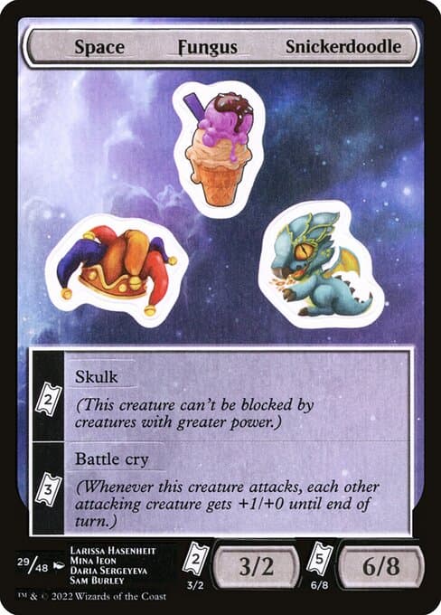Space Fungus Snickerdoodle from Unfinity Sticker Sheets (Common)