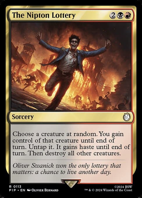 The Nipton Lottery from Fallout (Rare)