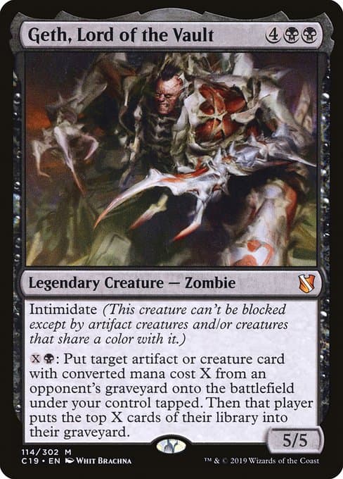 Geth, Lord of the Vault from Commander 2019 (Mythic)