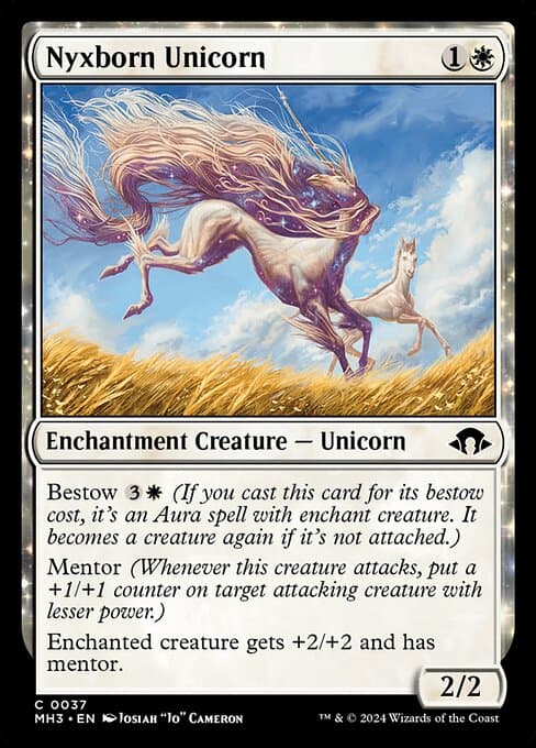 Nyxborn Unicorn from Modern Horizons 3 (Common)