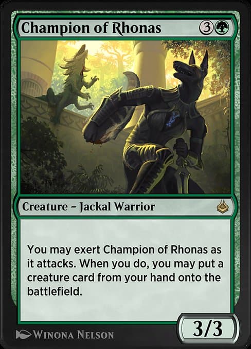 Champion of Rhonas from Amonkhet Remastered (Rare)