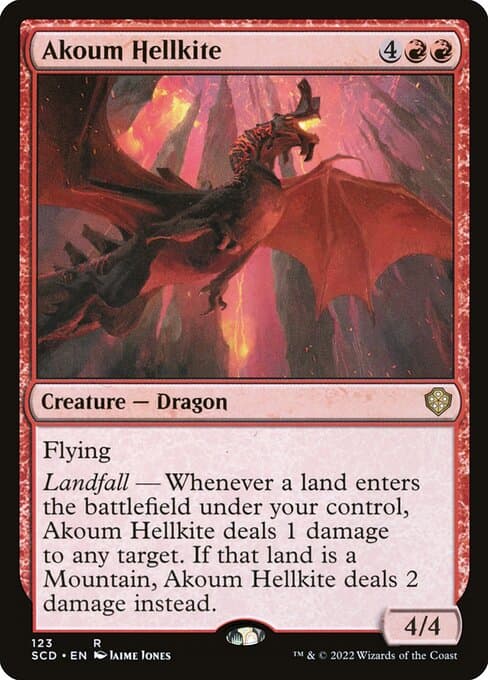 Akoum Hellkite from Starter Commander Decks (Rare)