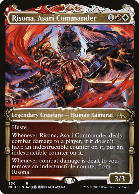 Risona, Asari Commander from Kamigawa: Neon Dynasty (Rare)